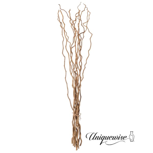 Uniquewise 12 pcs Brown Natural Decorative Dry Branches Authentic Mulberry Sticks, 47 in QI004415.M.BN.47 - main